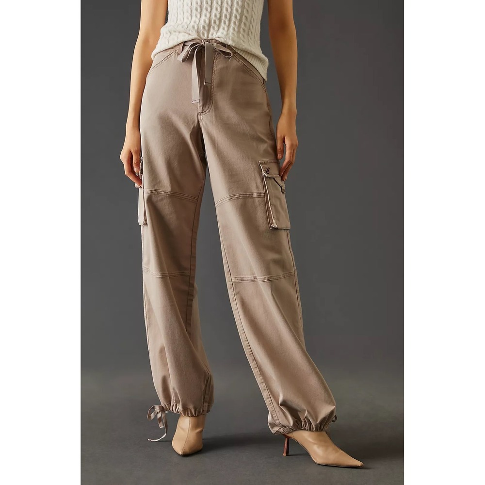 Anthropologie Pilcro Parachute Cargo Pants Womens 27 Utility Boho Pull On Baggy